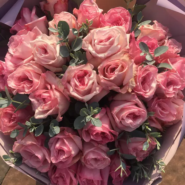 Букет пионовидных роз Pink O’hara